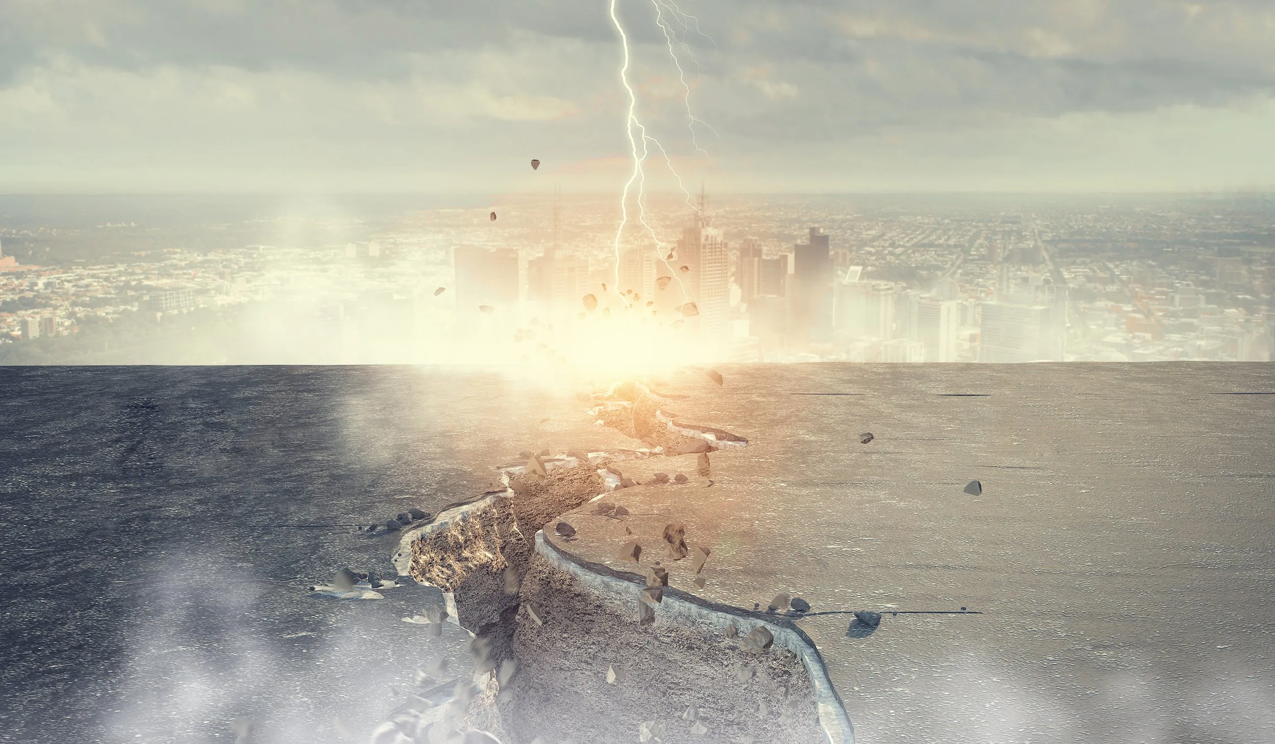 Crisis Break Bankruptcy Stock Photo