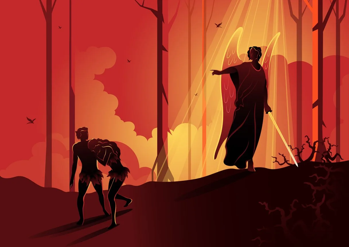 Adam Eve Expelled Garden Eden